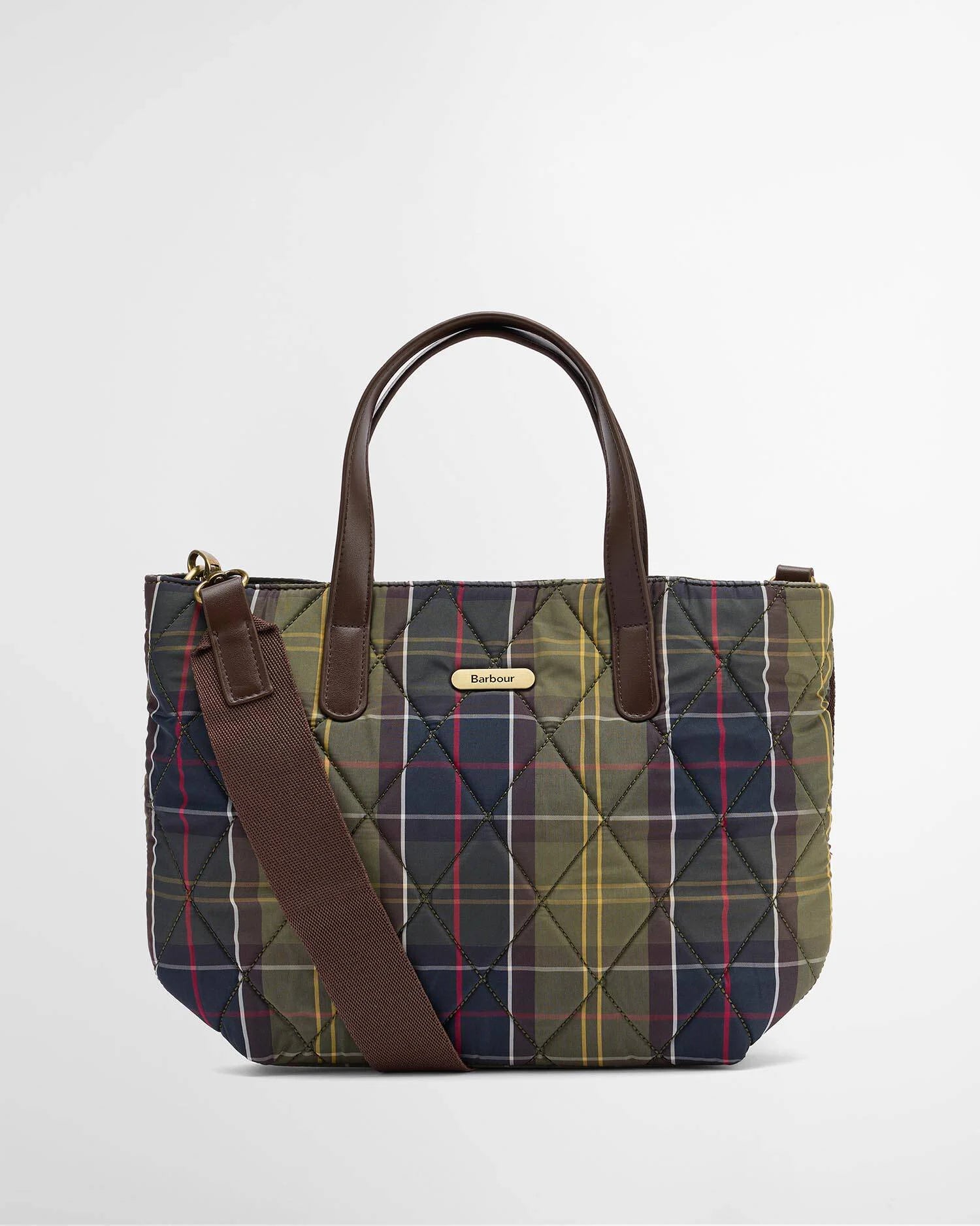 Barbour Mini Quilted Tote Bag - Classic Tartan