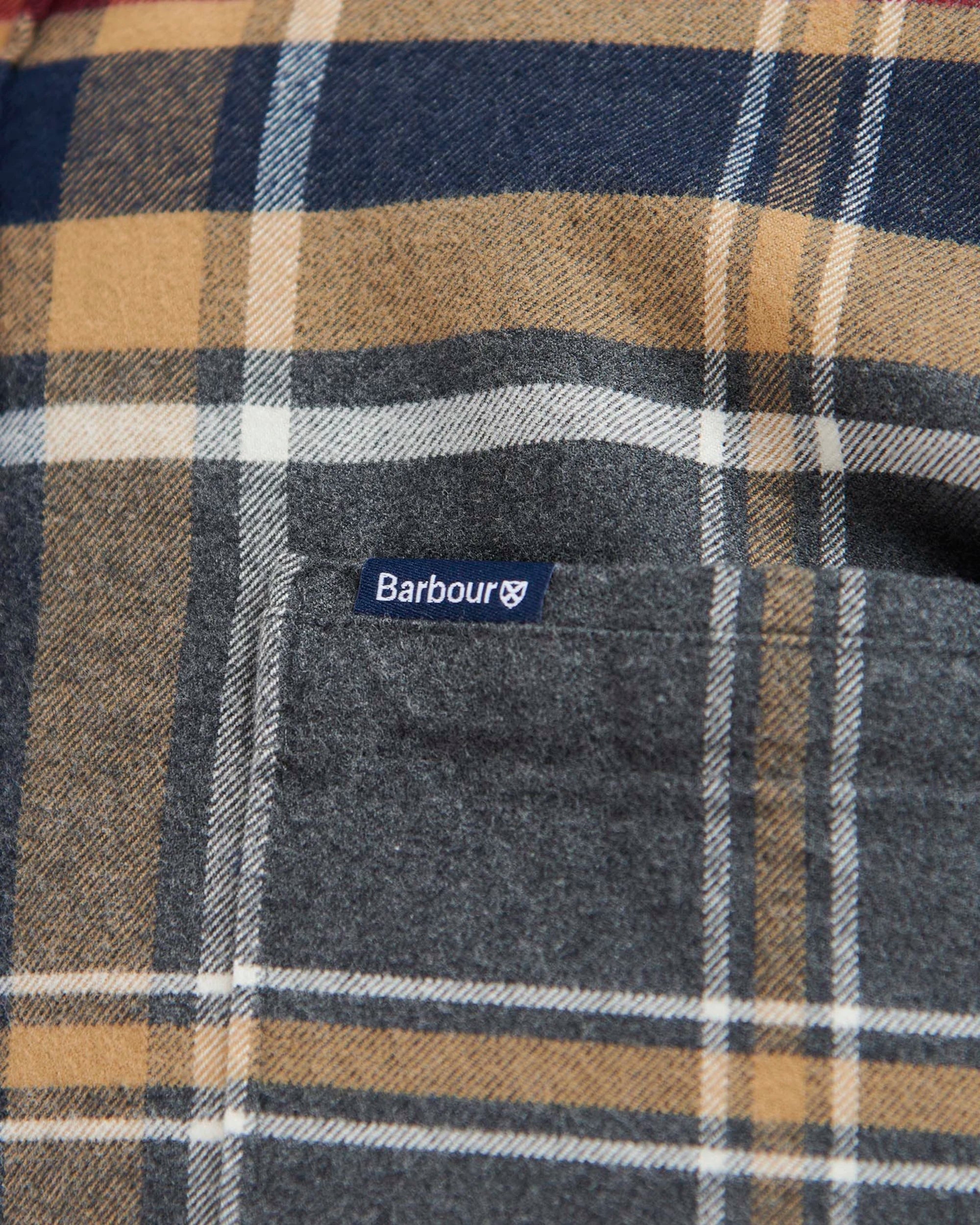 Barbour Ronan Tailored Checked Shirt - Grey Marl