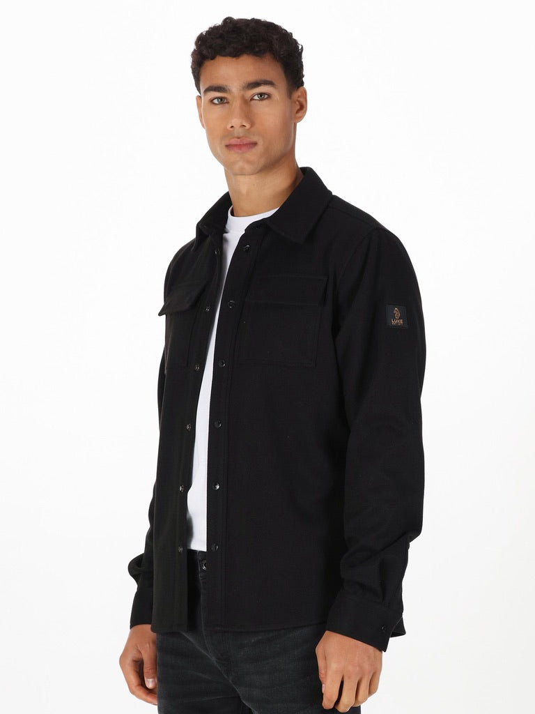 Luke 1977 Ettrick Overshirt - Dark Navy