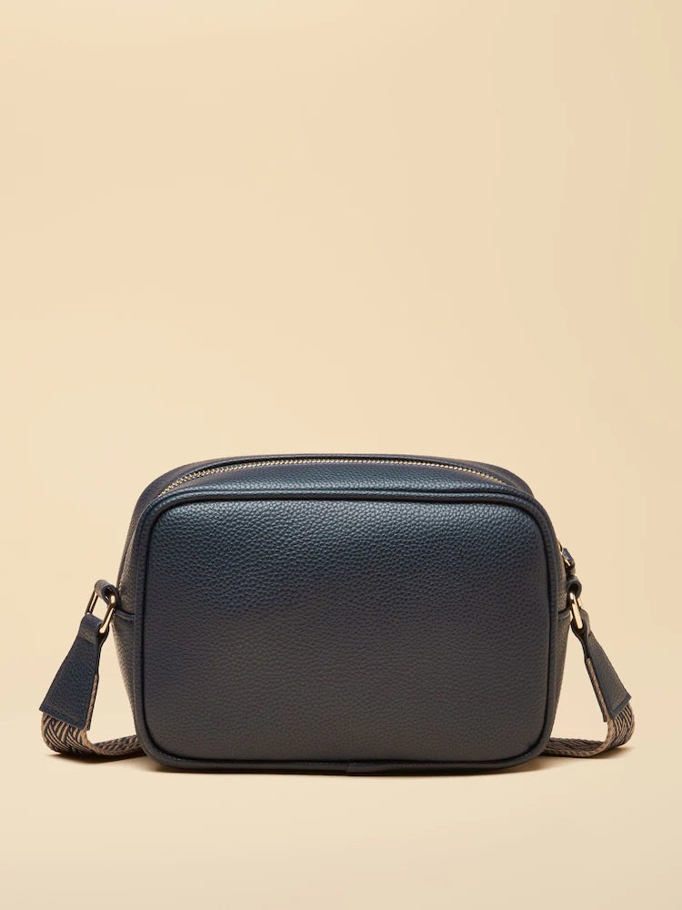 Joules Trent Navy & Gold Cross Body Bag with Adjustable Thick Strap