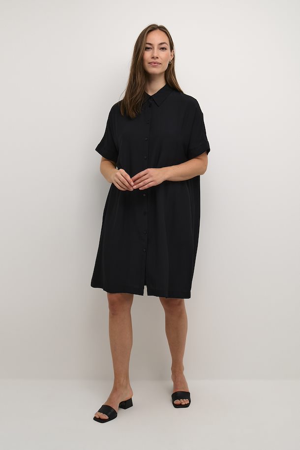 Culture Asmine Short Sleeved Dress - Black