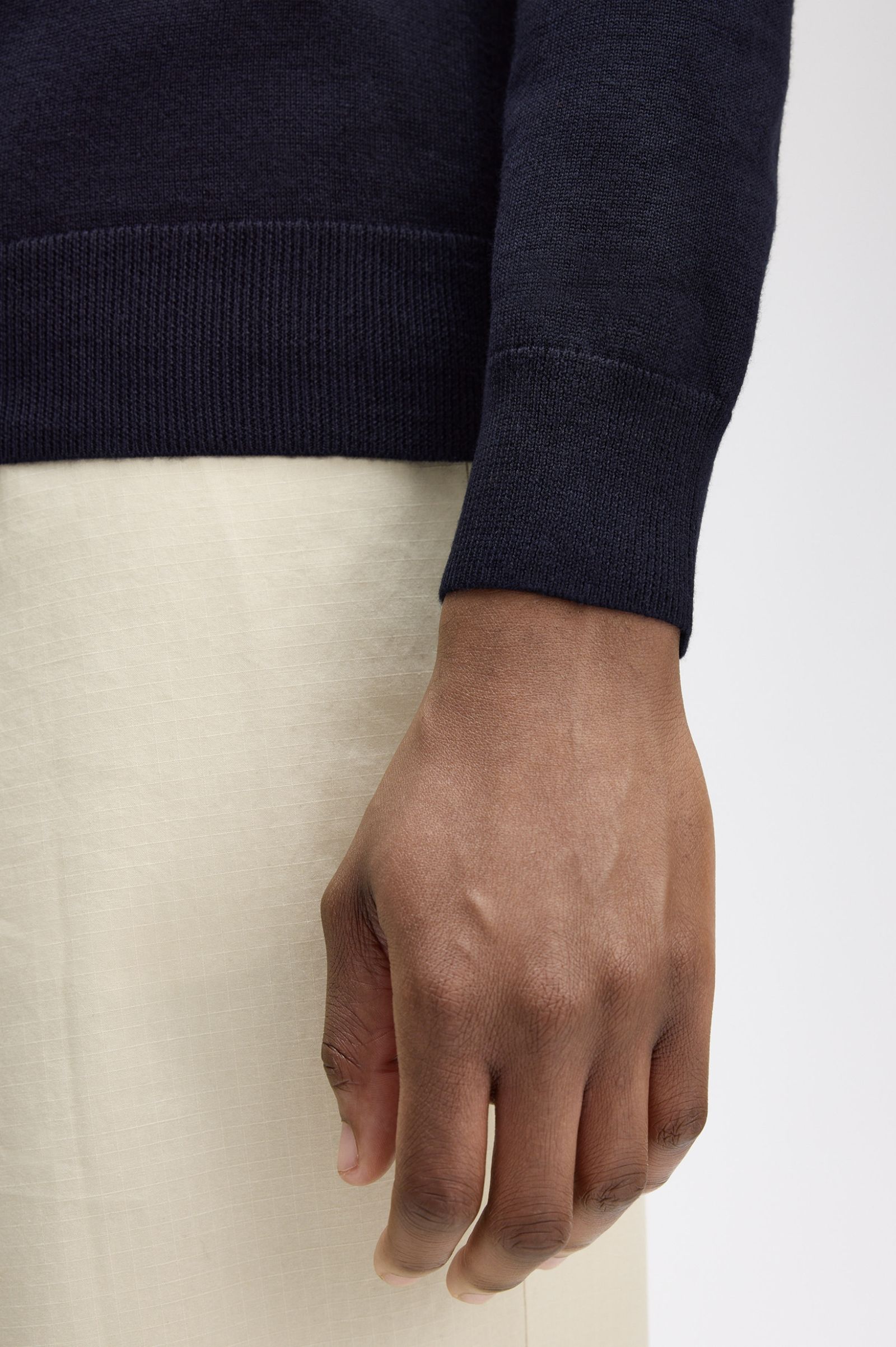 Fred Perry Classic Crew Neck Jumper - Navy