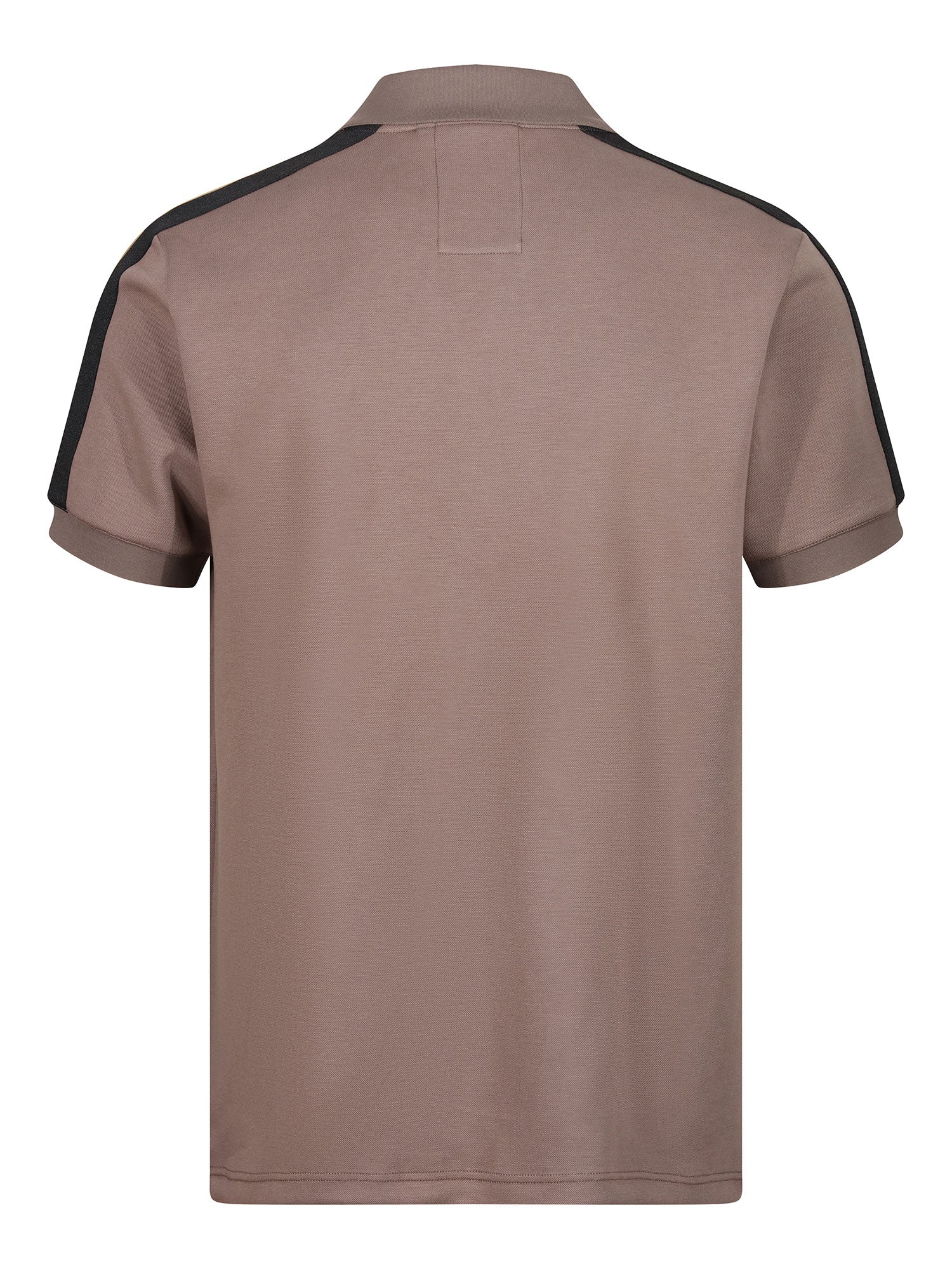 Luke Caltech Tape Detail Polo Shirt - Mushroom