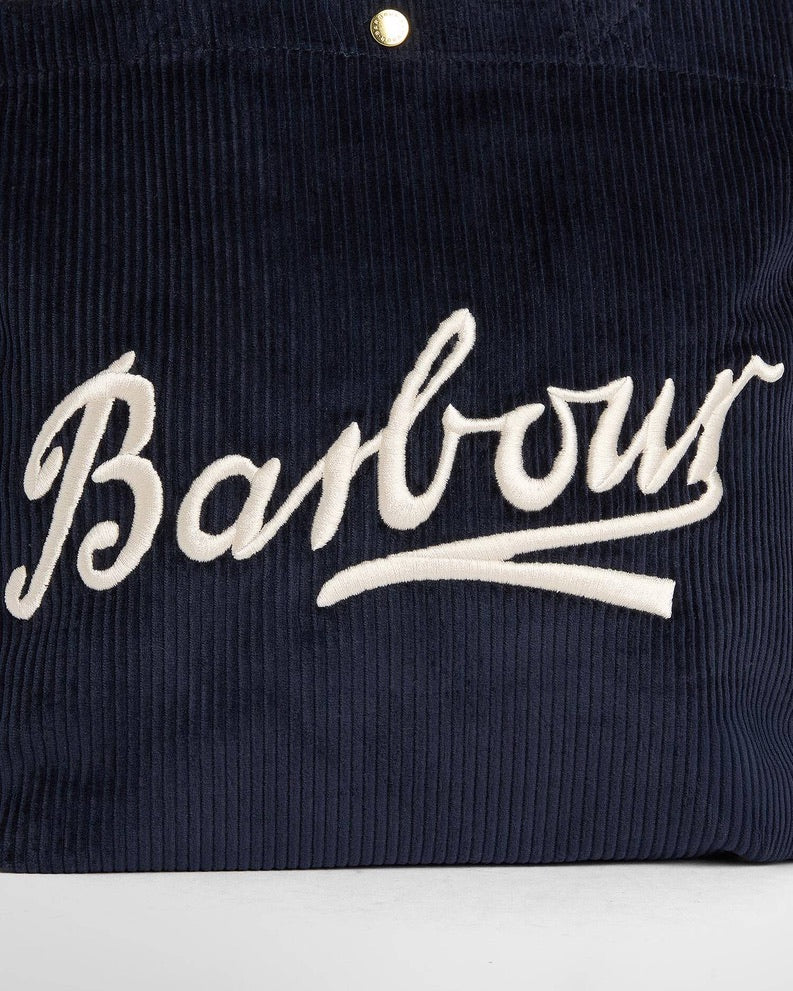 Barbour Mini Carrick Cord Tote Bag - Navy