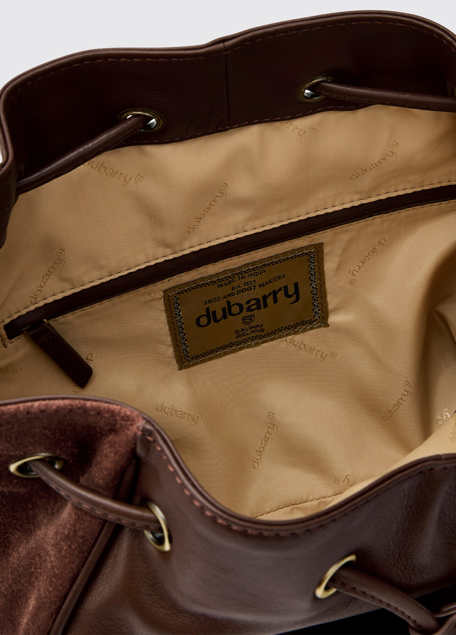 Dubarry Doonbeg Cross-body bucket bag - Cedar