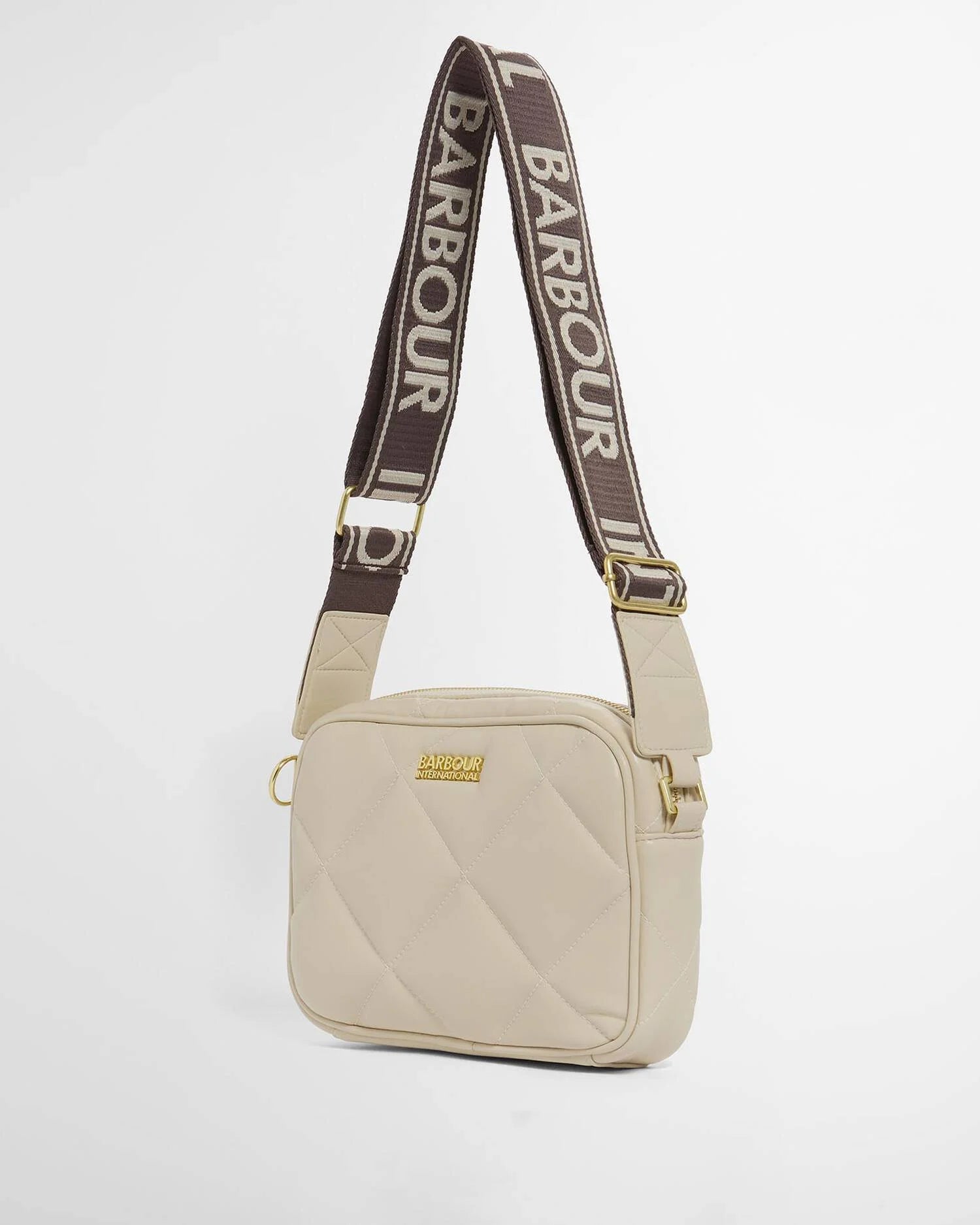 Barbour International Soft Quilt Sloan Crossbody Bag - Moonbeam