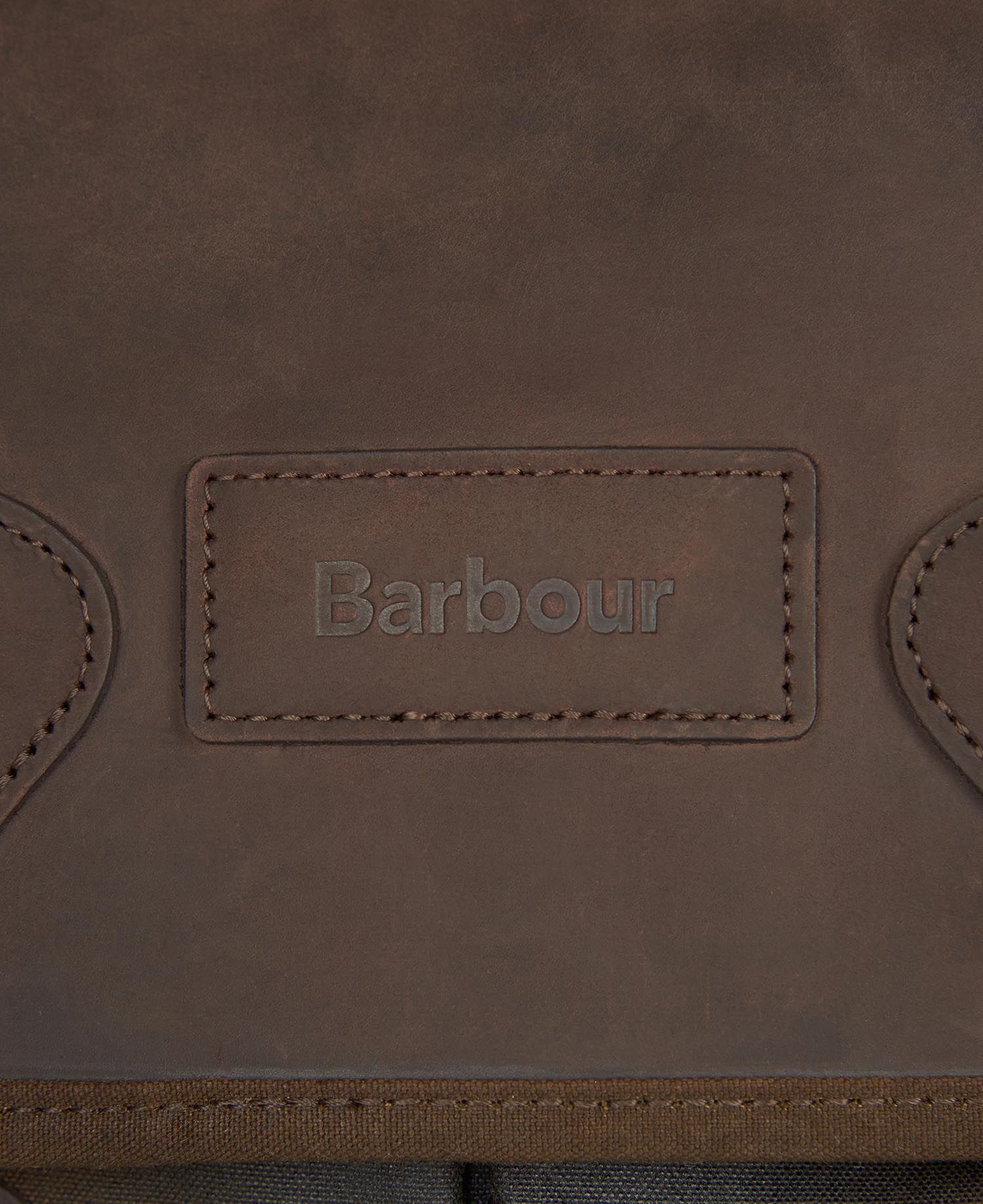 Barbour Wax Leather Tarras Bag - Olive