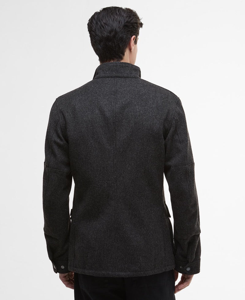 Barbour International Duke Wool Jacket - Charcoal Marl