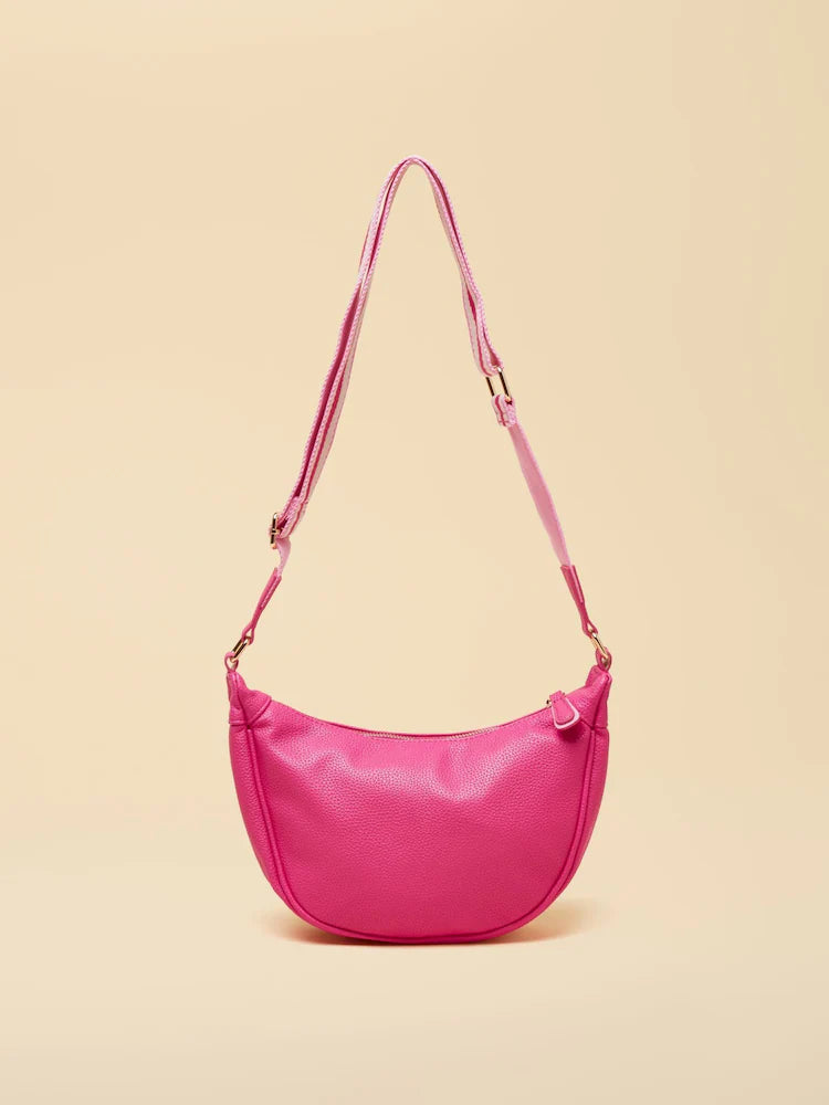 Joules Jade Pink Half Moon Adjustable Cross-Body Bag