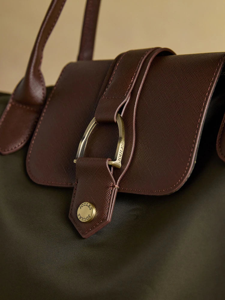 Joules Edie Khaki Shopper Bag