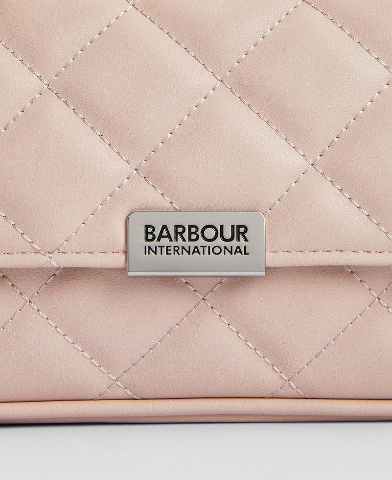 Barbour International Quilted Mini Soho Crossbody Bag - Pale Mauve