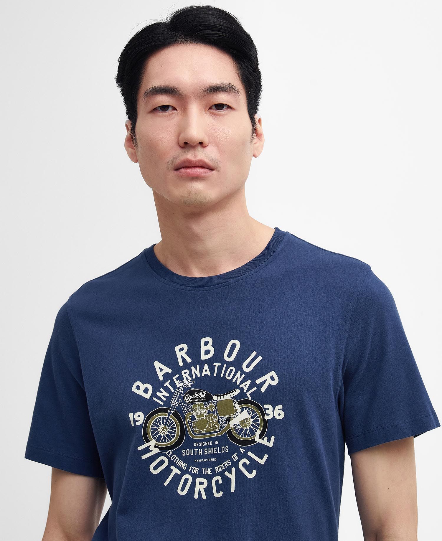 Barbour International Spirit T-Shirt - Washed Cobalt