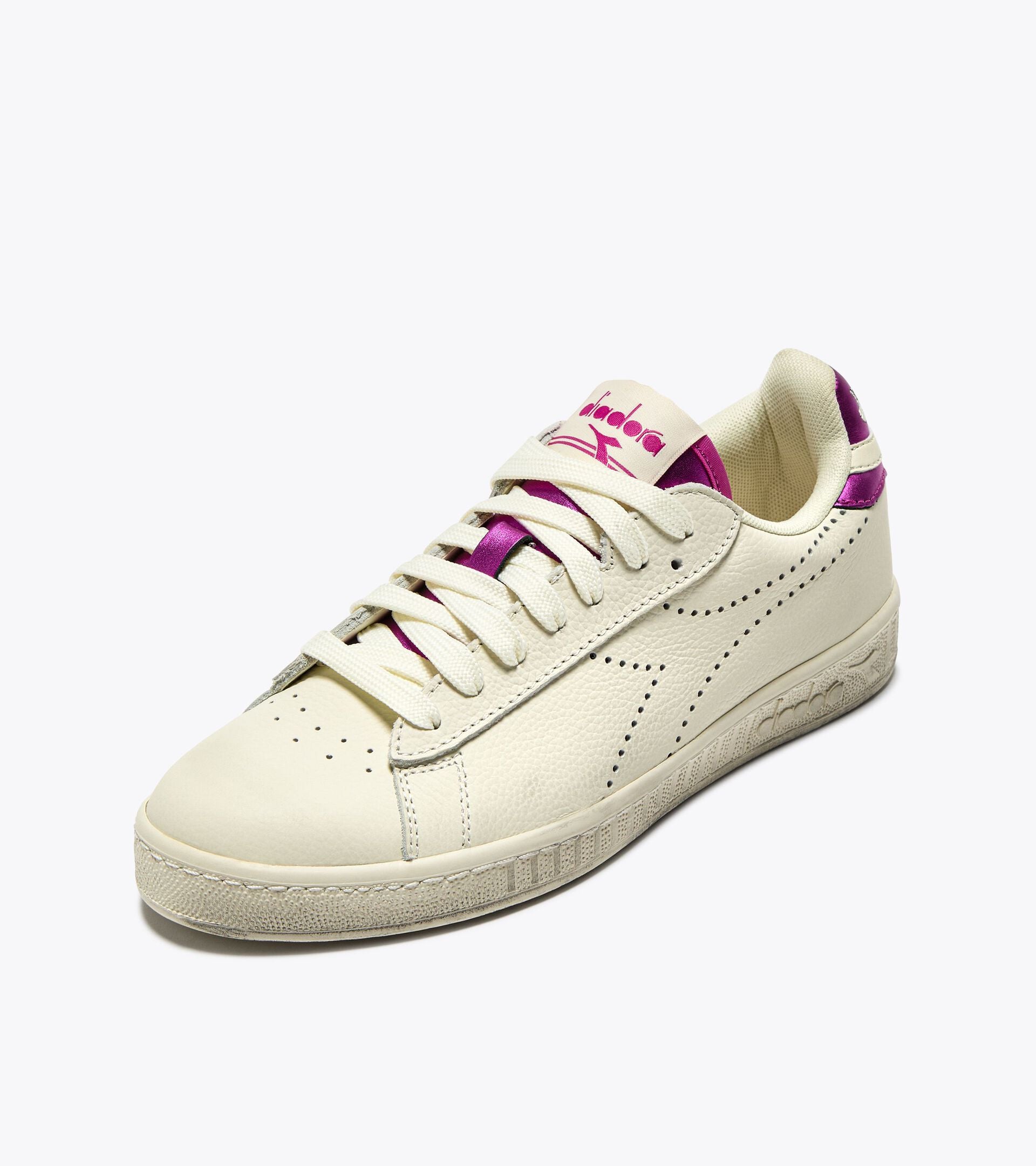Diadora Game L Low Punched Trainers - White