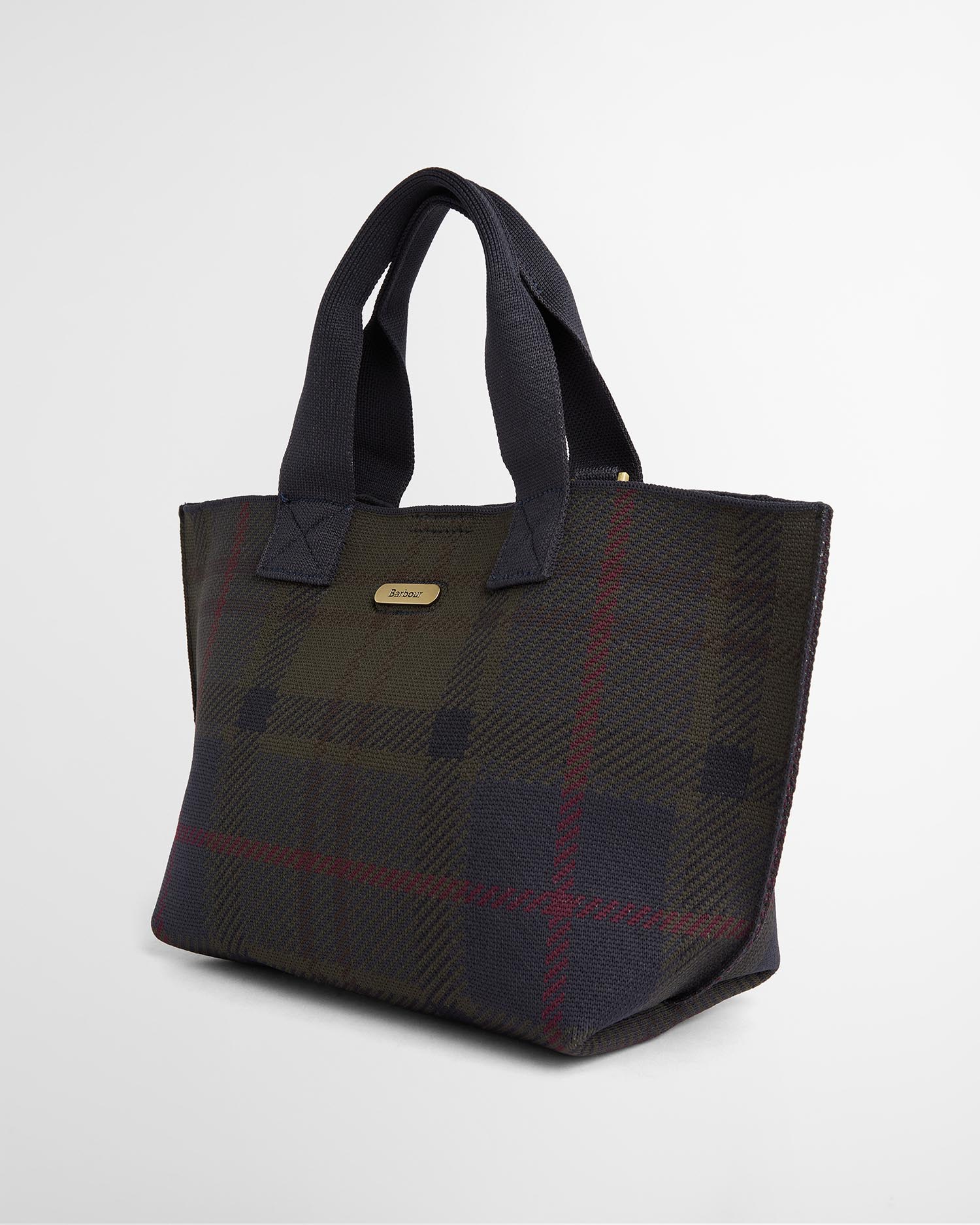 Barbour Layla Tartan Mini Tote Bag - Shadow Tartan