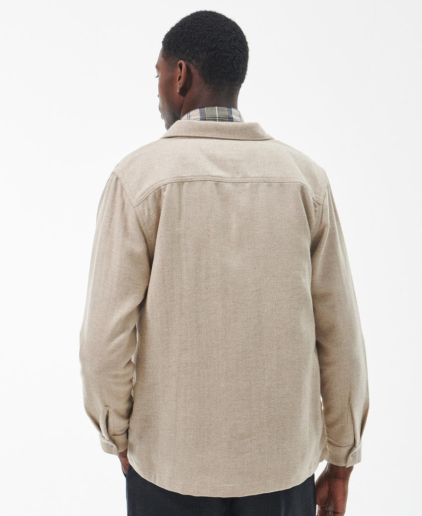 Barbour Waterhill Tailored Overshirt - Stone Marl
