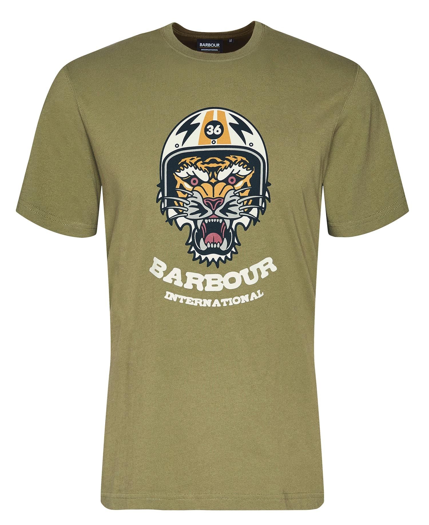 Barbour International Socket T-Shirt - Olive Branch
