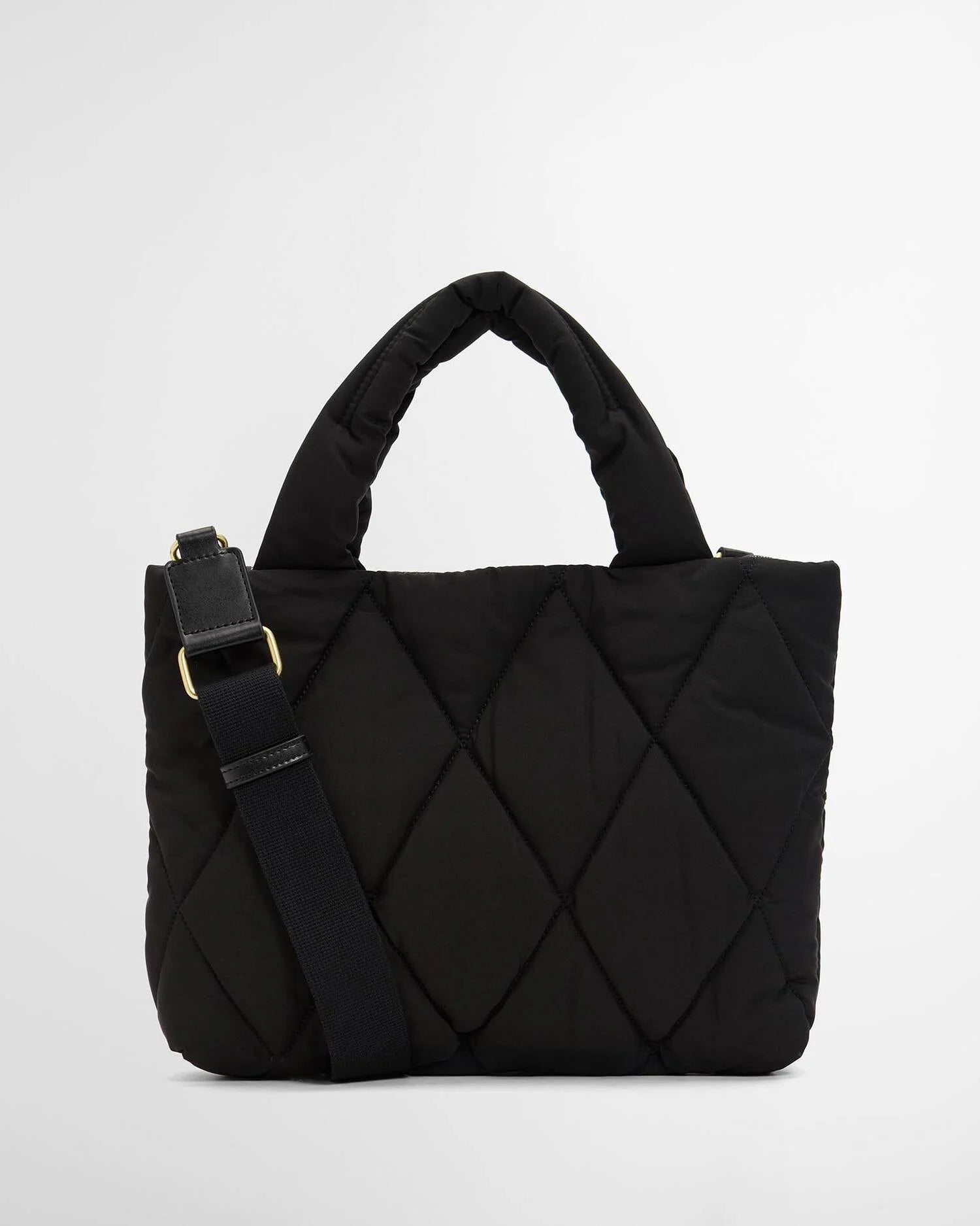 Barbour Connie Mini Quilted Tote Bag - Black