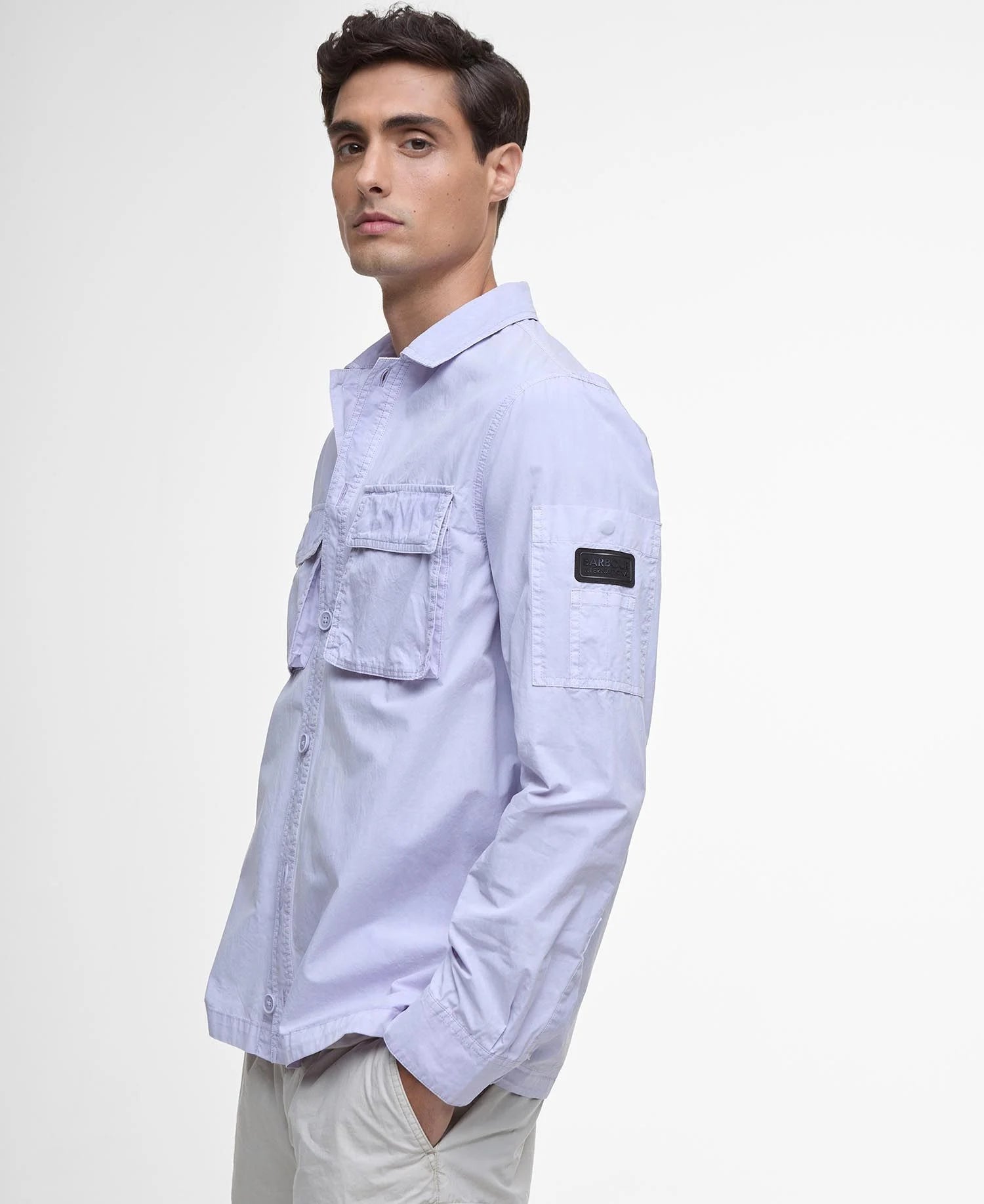 Barbour International Kenneth Garment Dyed Overshirt - Thistle