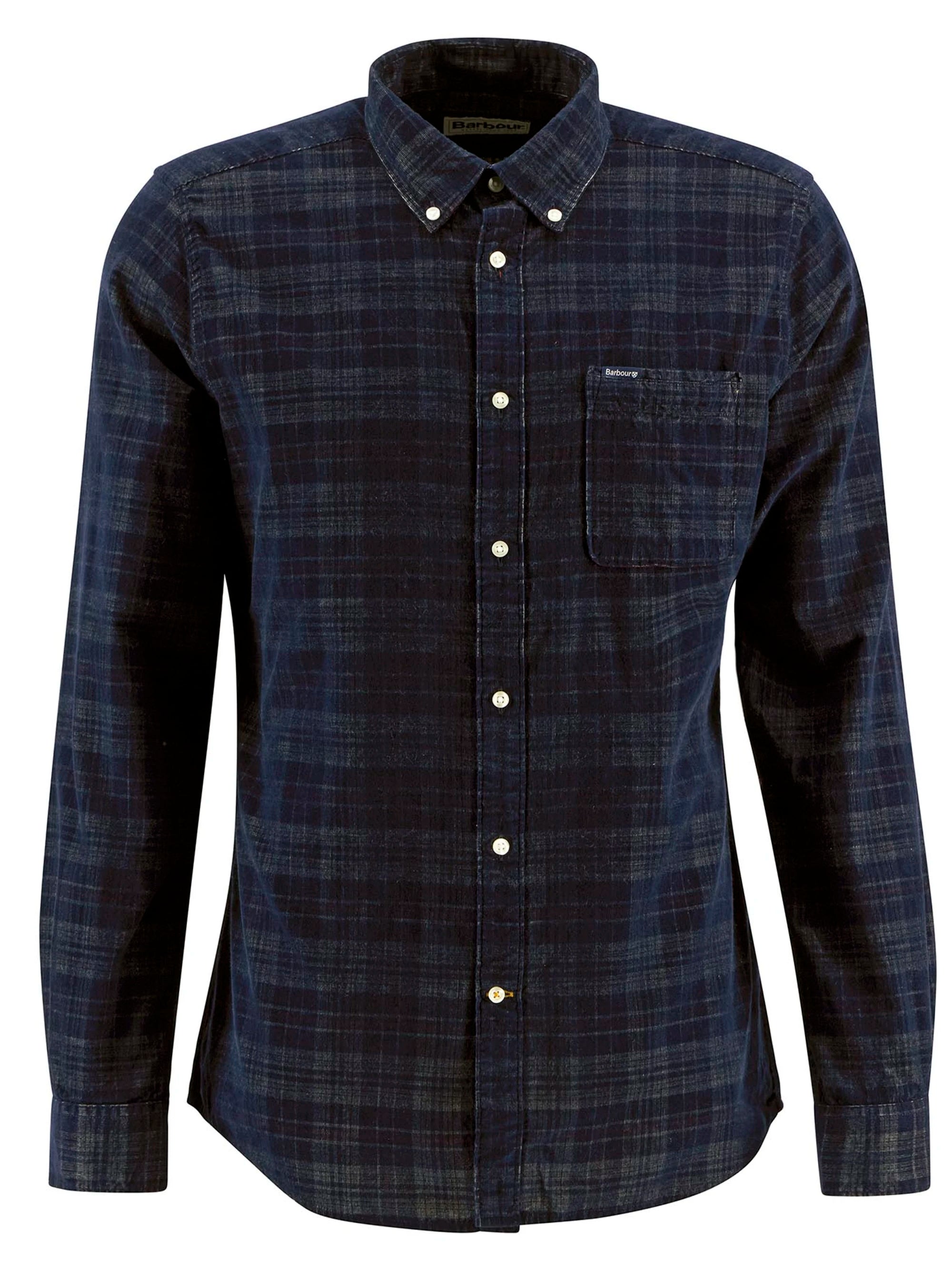 Barbour Southfield Tailored Fit Cord Shirt - Dark Navy