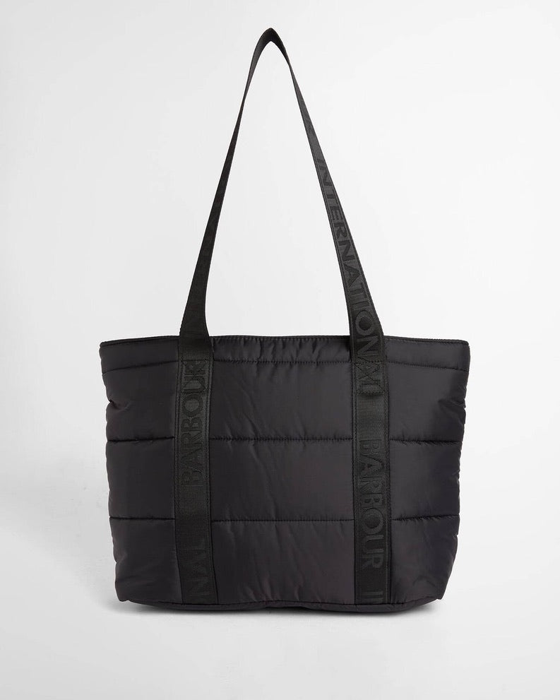 Barbour International Monaco Baffle Quilt Tote Bag - Black