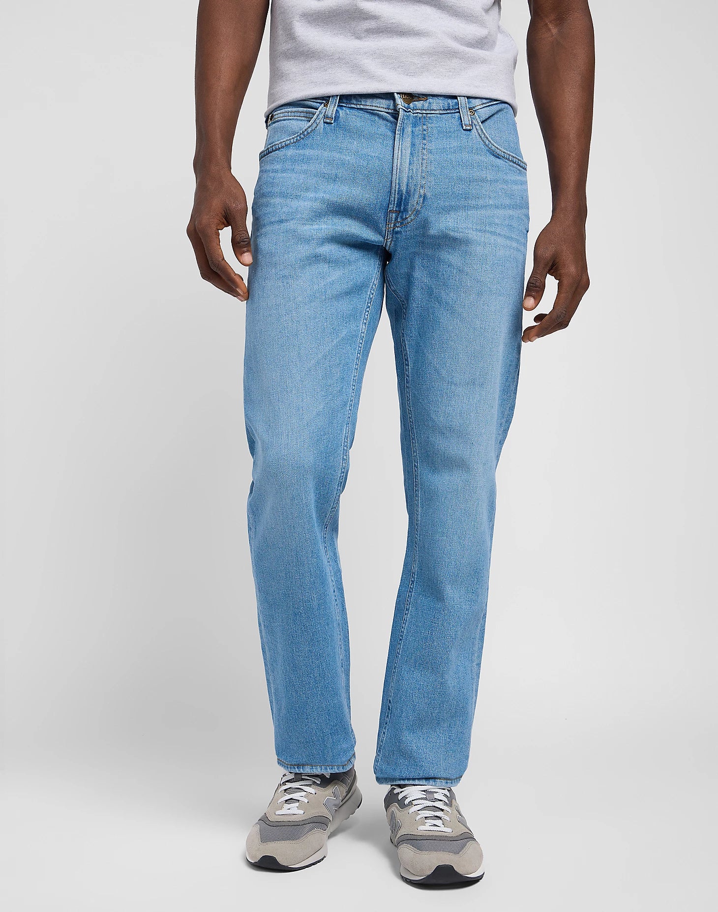 Lee Daren Zip Fly Reg Straight Jeans - Powder