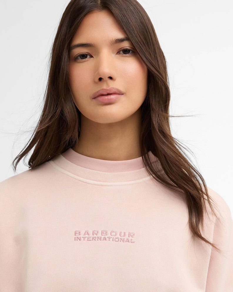 Barbour International Lyra Sweatshirt - Washed Desert Pink