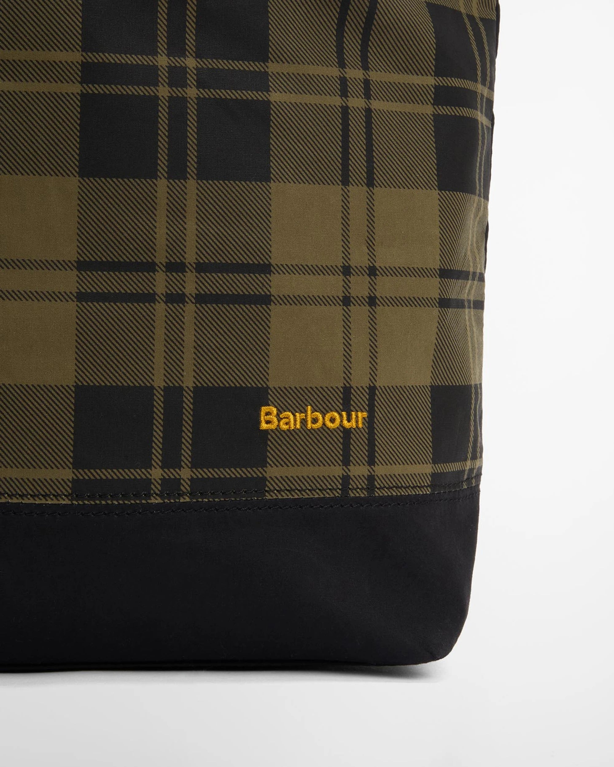 Barbour Mya Tote Bag - Black/Olive Check