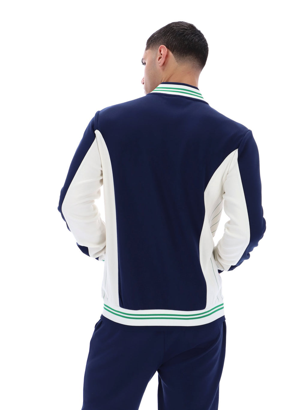 Fila Settanta Baseball Track Jacket - Fila Navy/Gardenia/Green