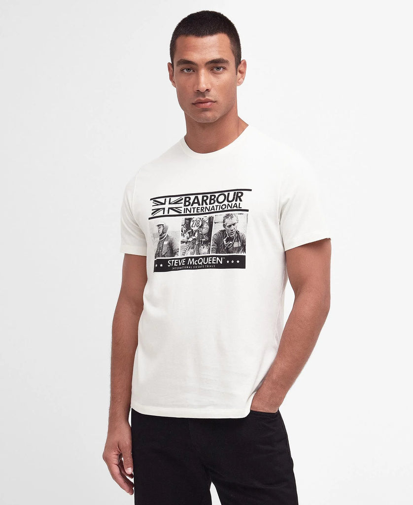 Barbour International SMQ Charge T-Shirt - Whisper White