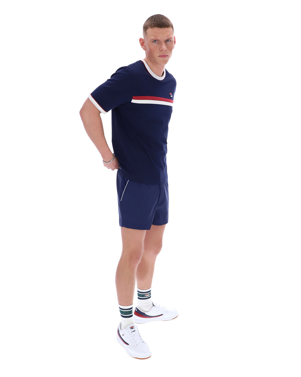 FILA Rosario Tee - Fila Navy/Gardenia