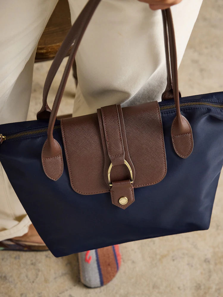 Joules Edie Navy Tote Shoulder Bag