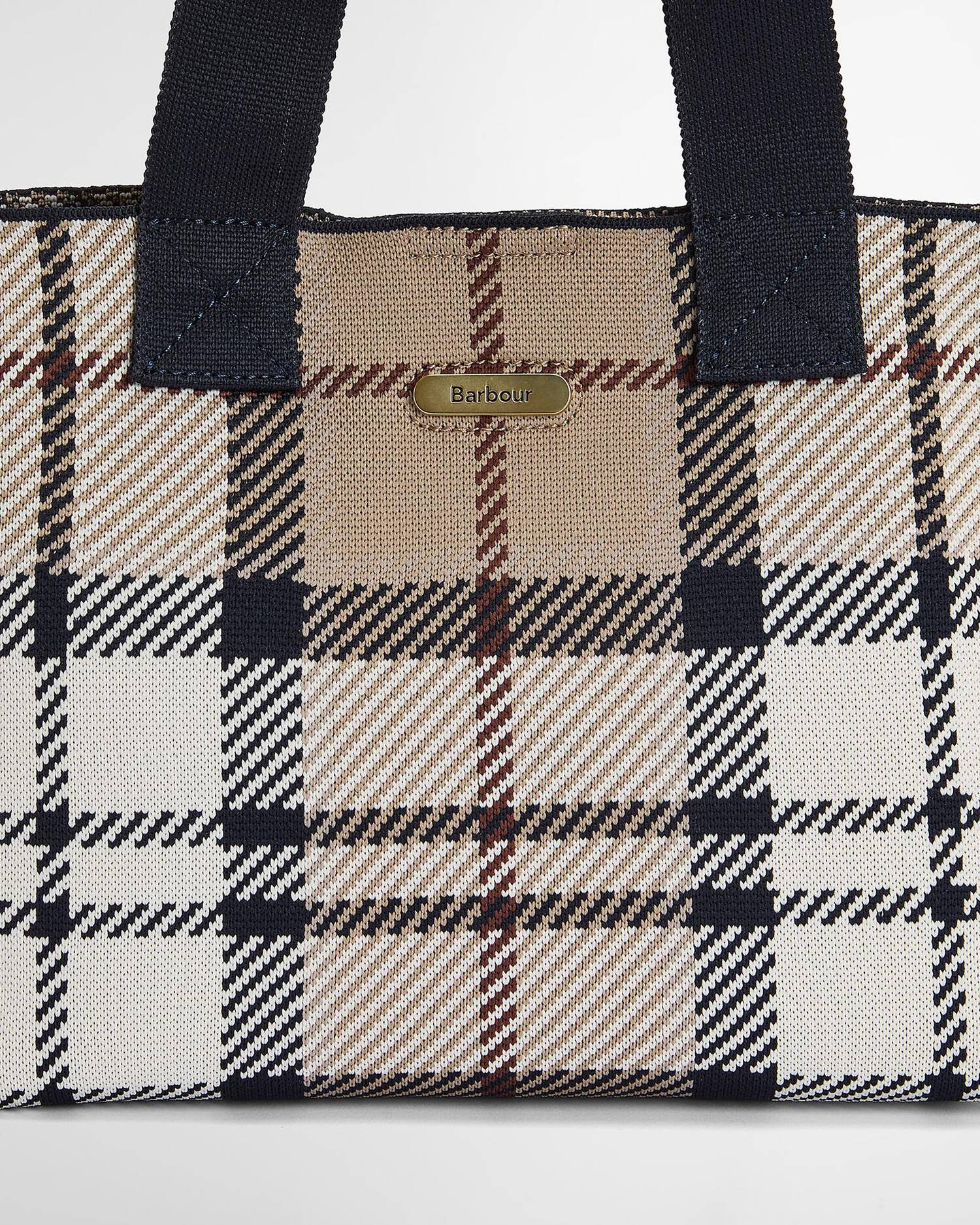 Barbour Layla Tartan Mini Tote Bag - Rosewood Tartan