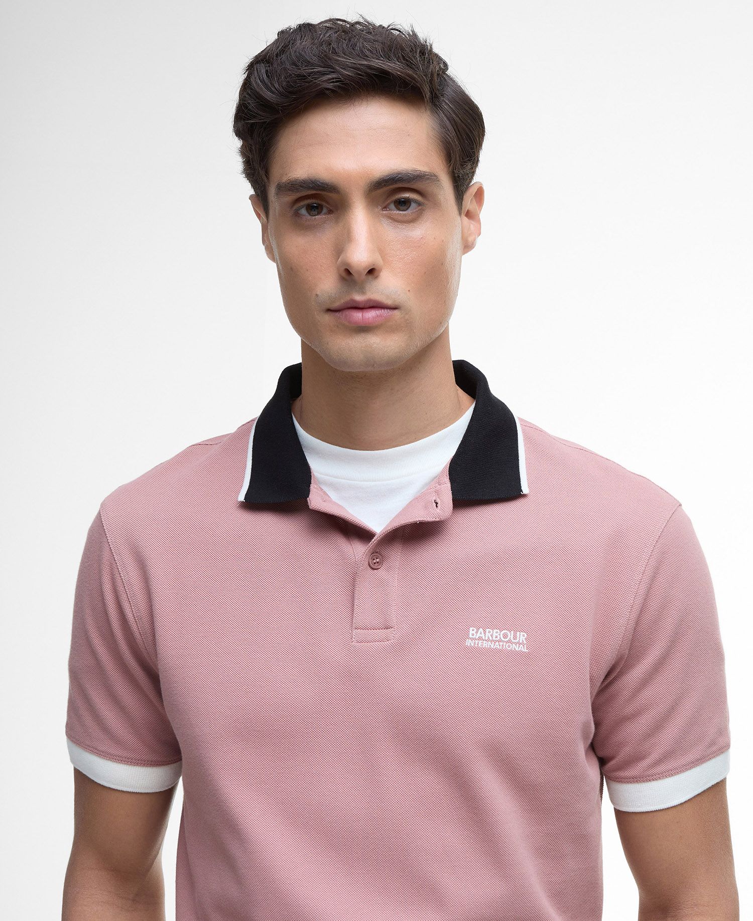 Barbour International Howall Polo Shirt - Vintage Pink