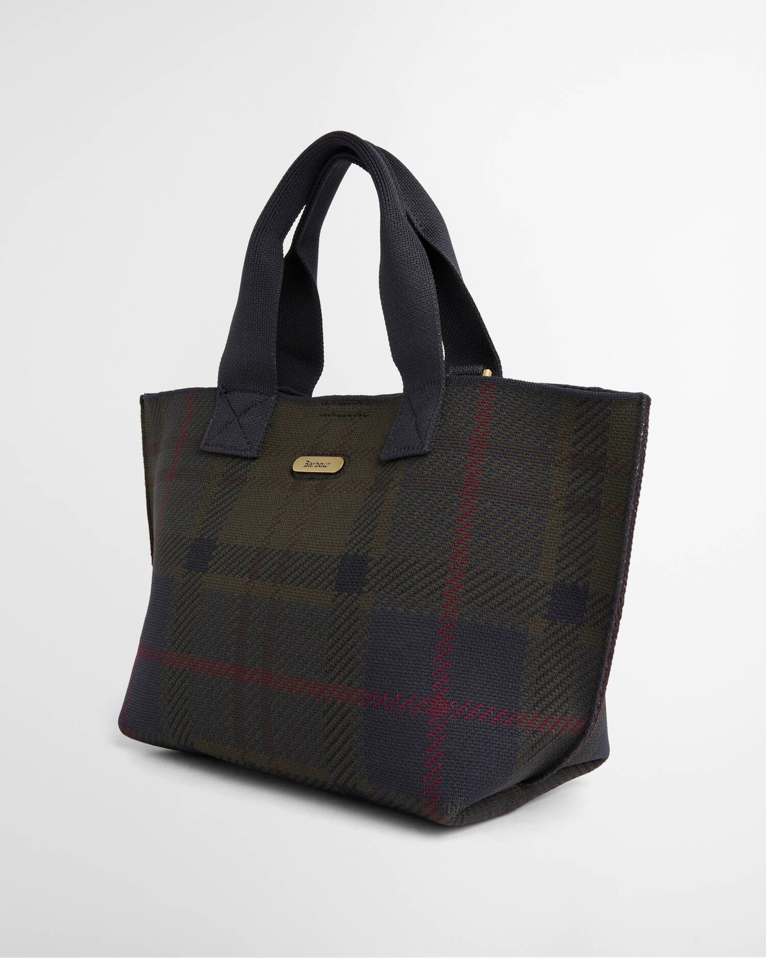 Barbour Layla Tartan Mini Tote Bag - Shadow Tartan