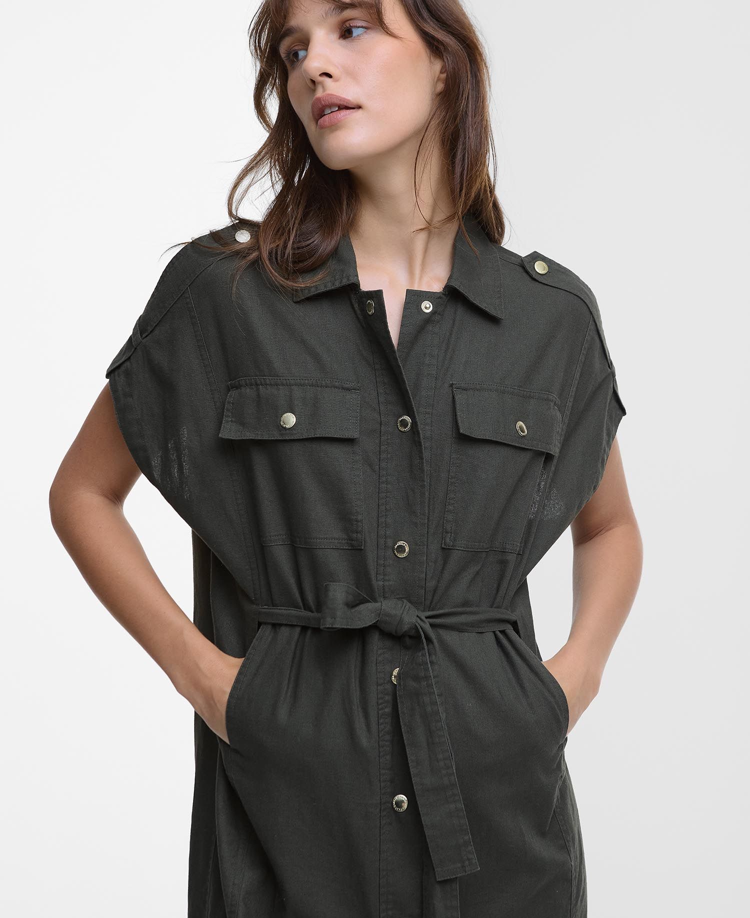 Barbour International Harlow Midi Dress - Envy