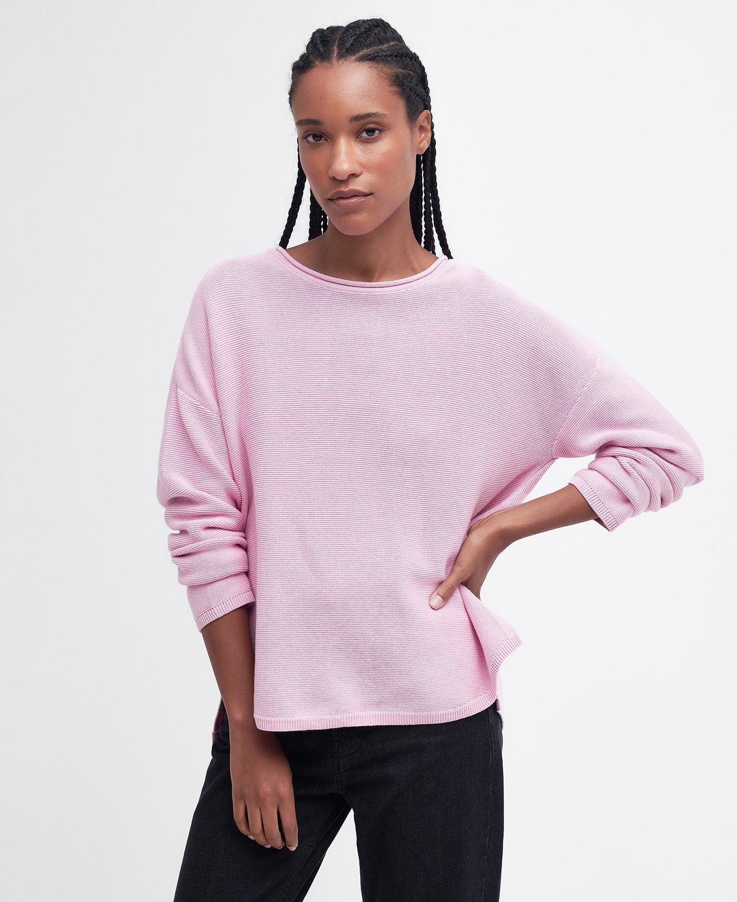 Barbour Marine Knitted Jumper - Mallow Pink