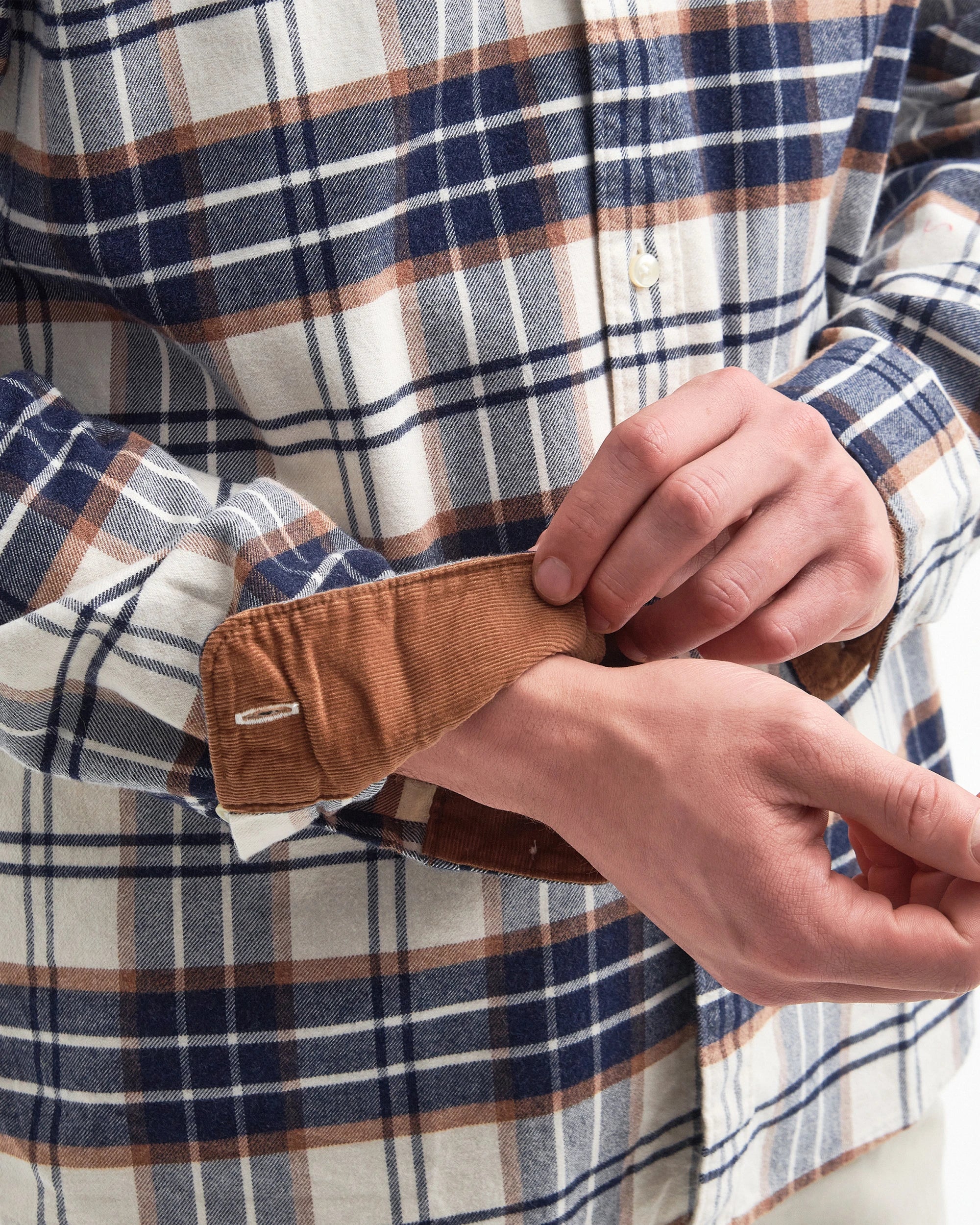 Barbour Portdown Tailored Checked Shirt - Ecru