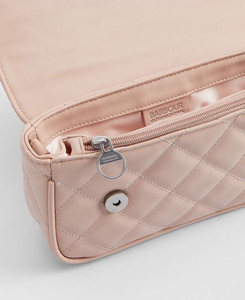 Barbour International Quilted Mini Soho Crossbody Bag - Pale Mauve