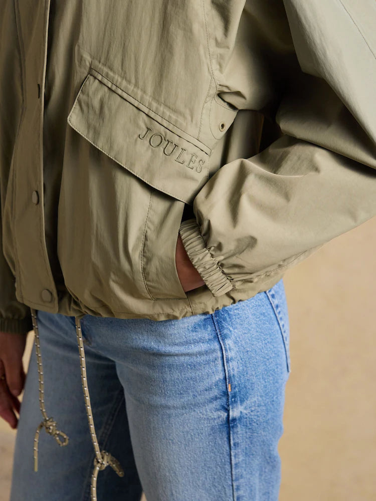 Joules Hove Khaki Green Waterproof Windbreaker Jacket