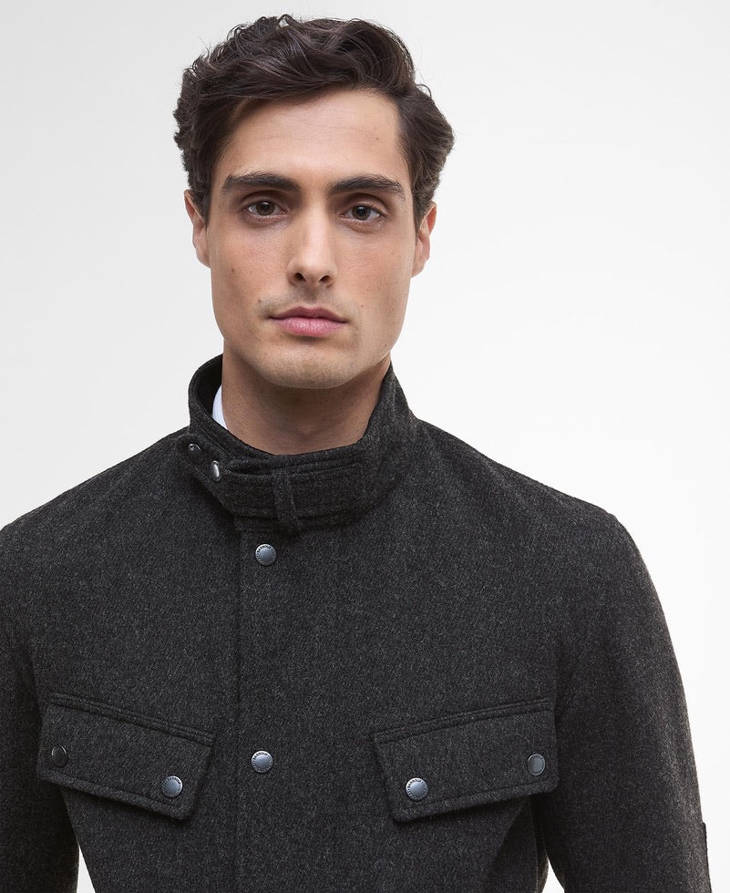 Barbour International Duke Wool Jacket - Charcoal Marl