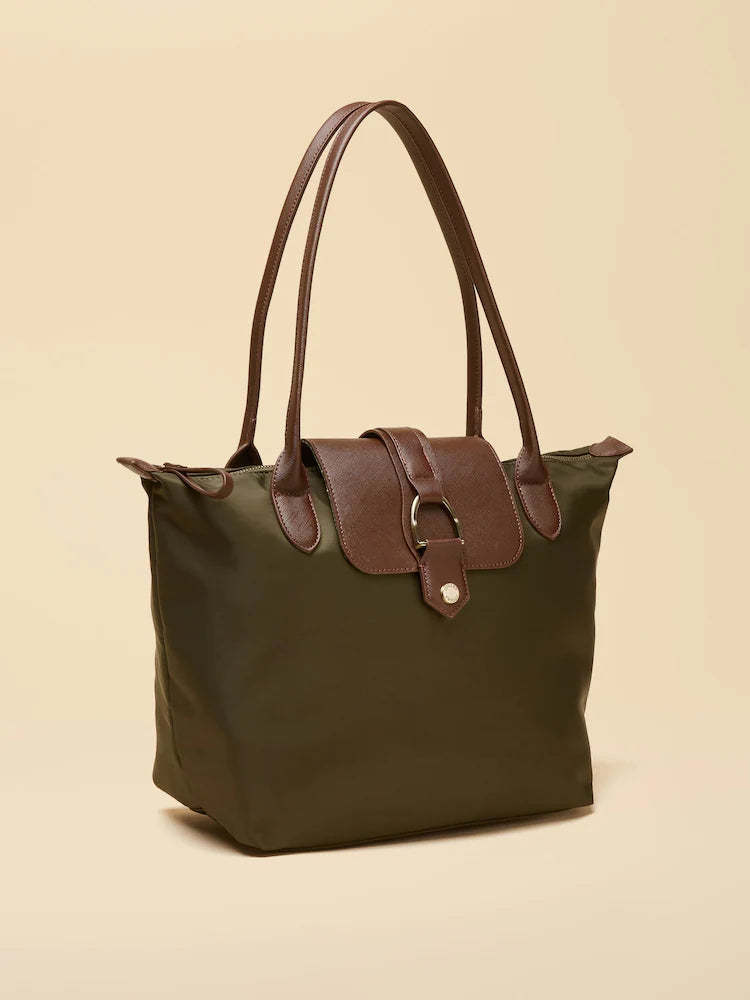 Joules Edie Khaki Shopper Bag