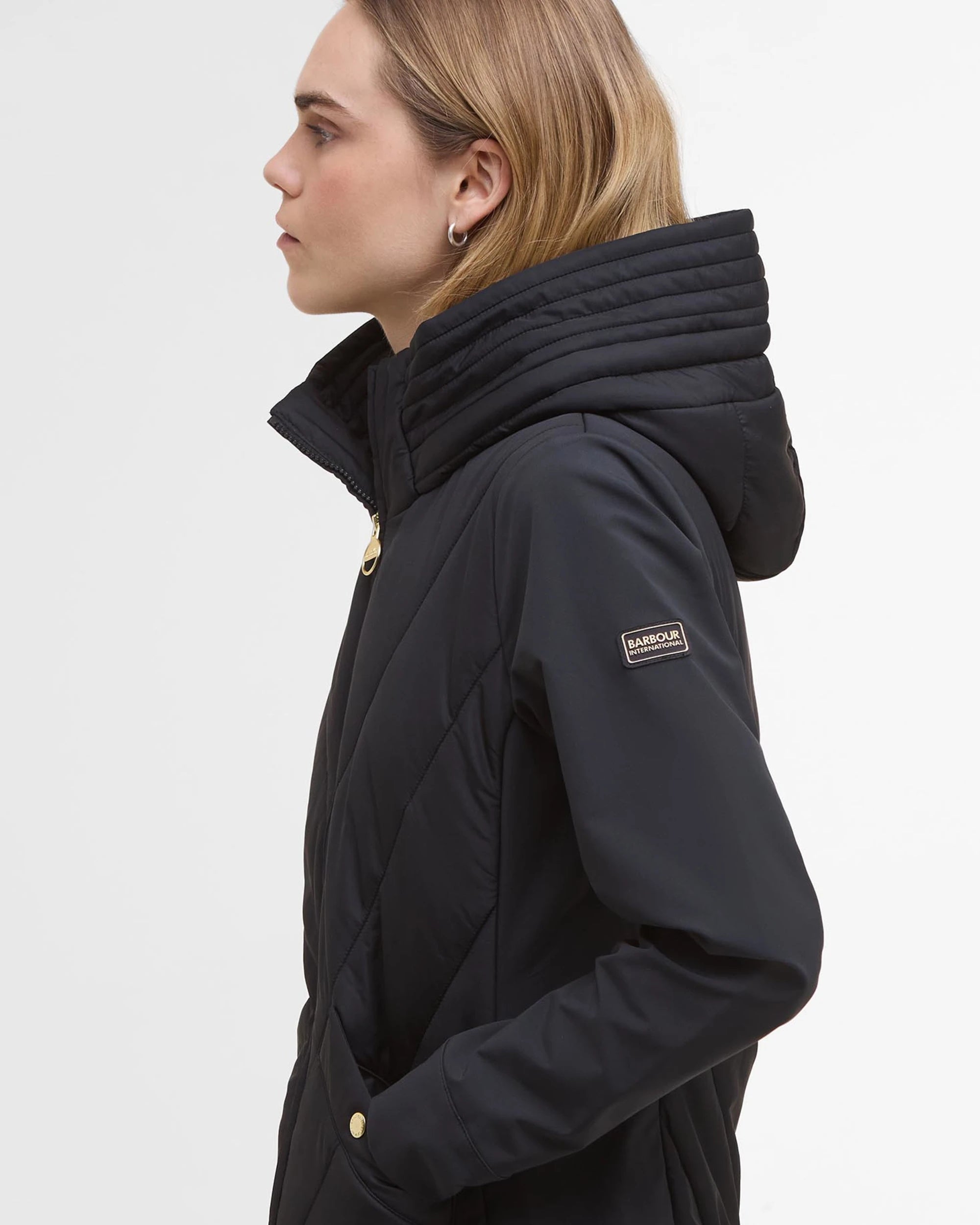 Barbour International Diablo Quilted Sweat - Black