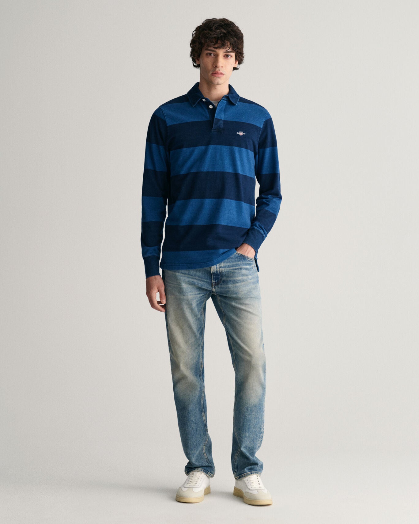 Gant Indigo Rugger Stripe - Evening Blue