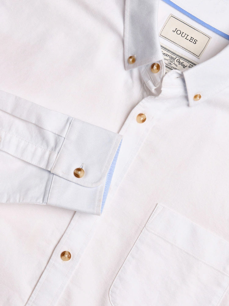 Joules White Classic Fit Oxford Shirt