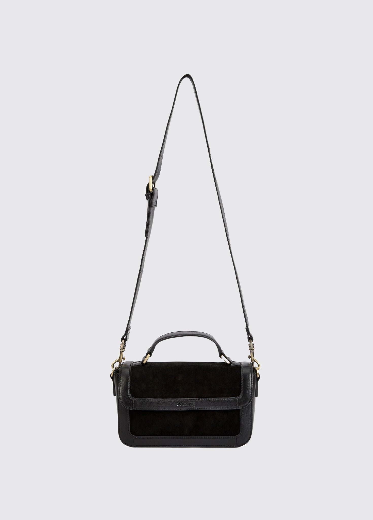 Dubarry Eadestown Structured handbag in suede and leather - Black