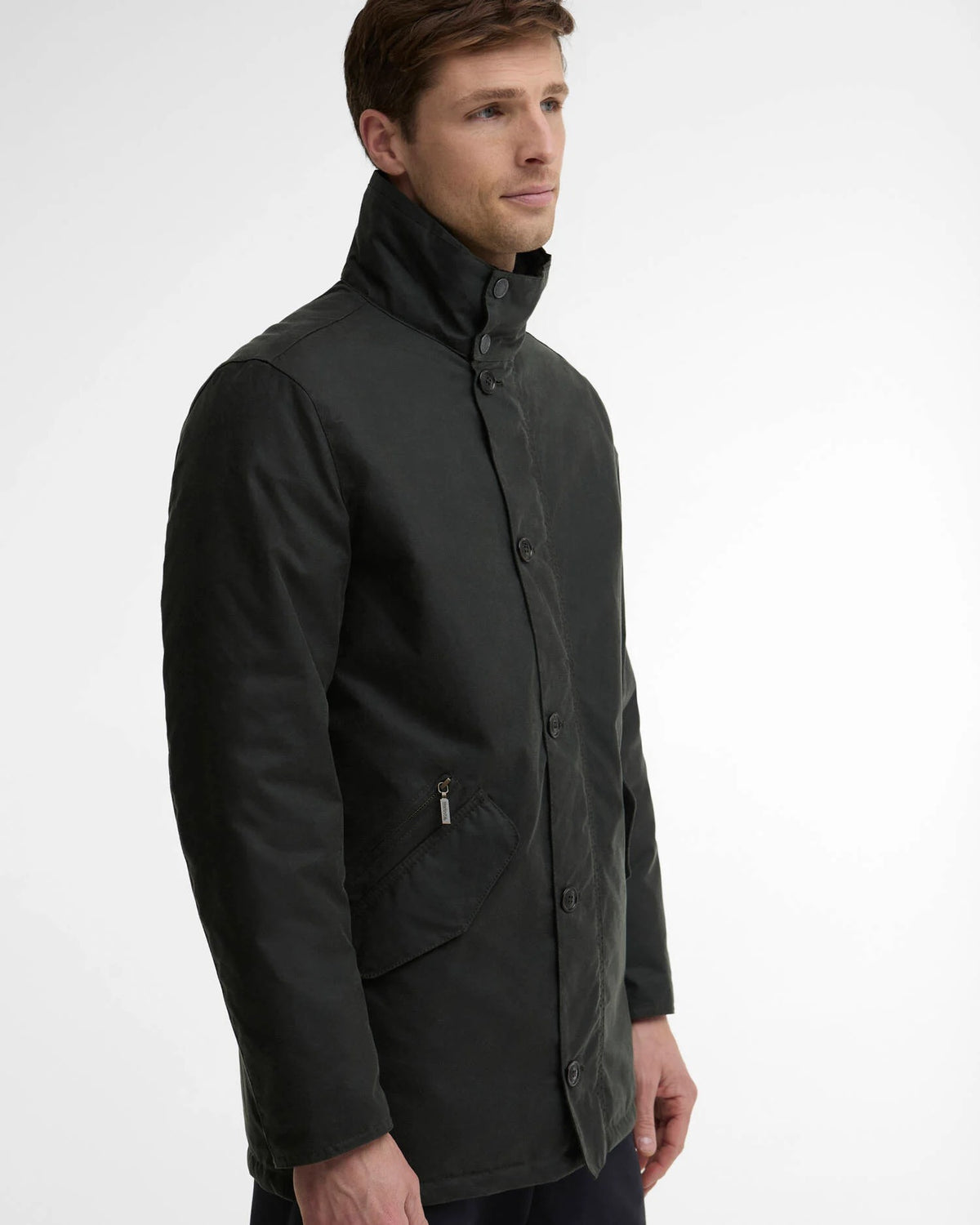 Barbour Modern Powell Wax Jacket - Sage