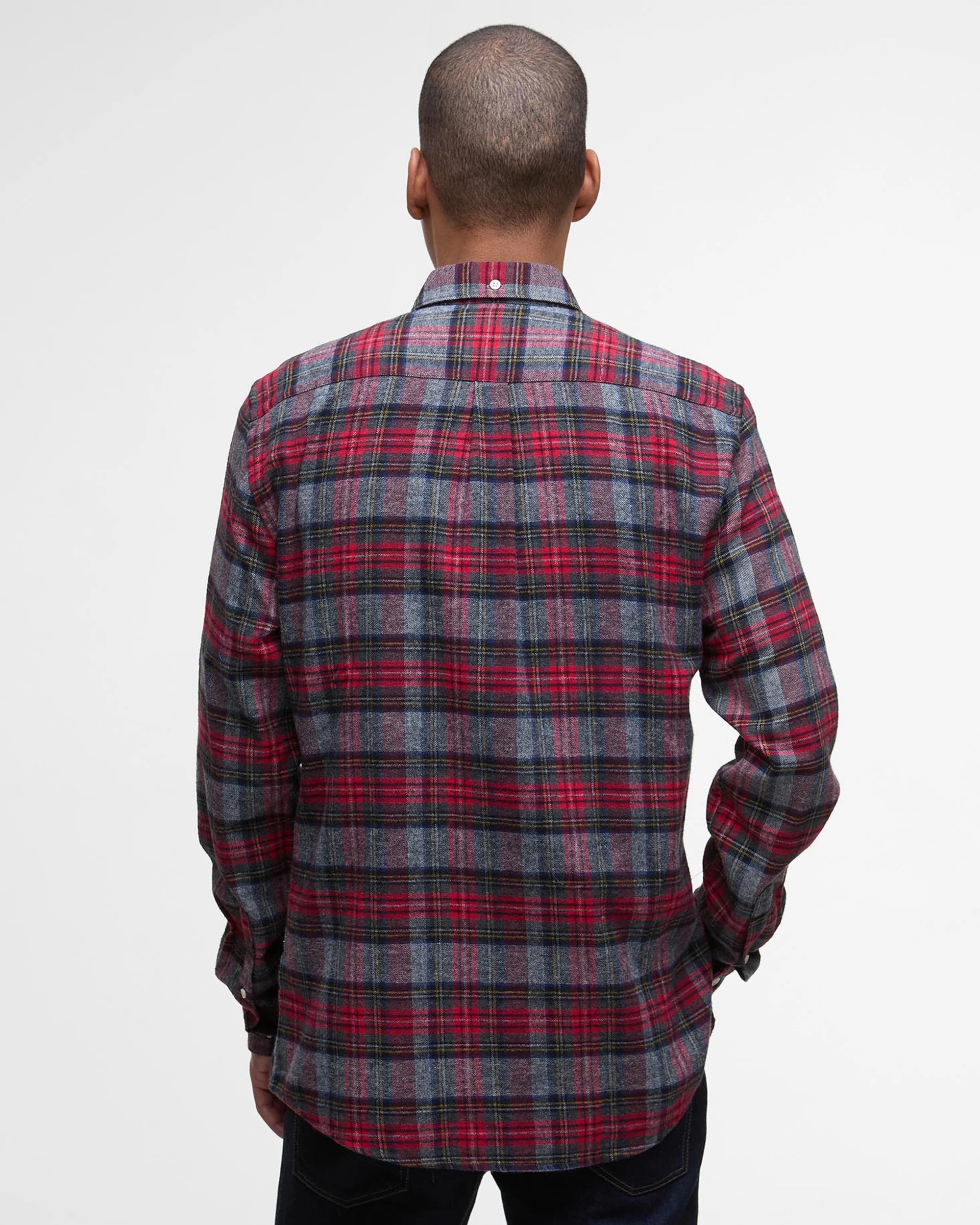 Barbour Ashroad Tailored Checked Shirt - Red
