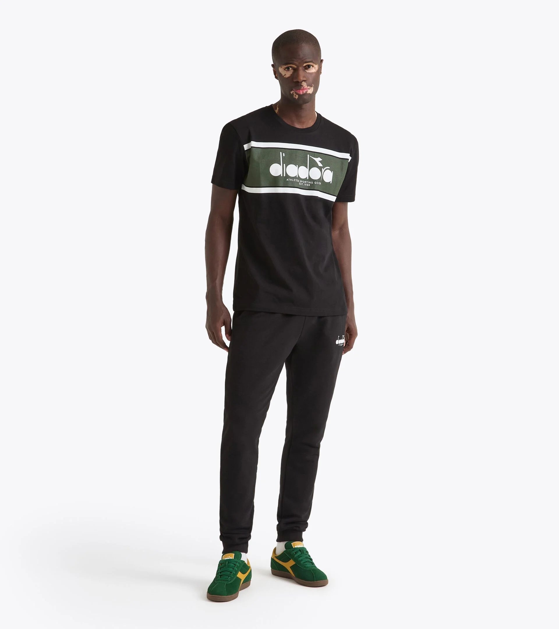 Diadora T-Shirt SS Logo - Green Rifle