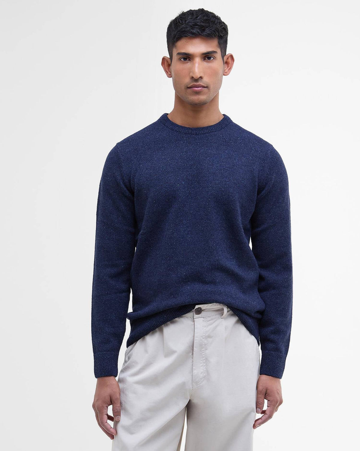 Barbour Essentials Tisbury Crew Neck Sweater - Deep Blue