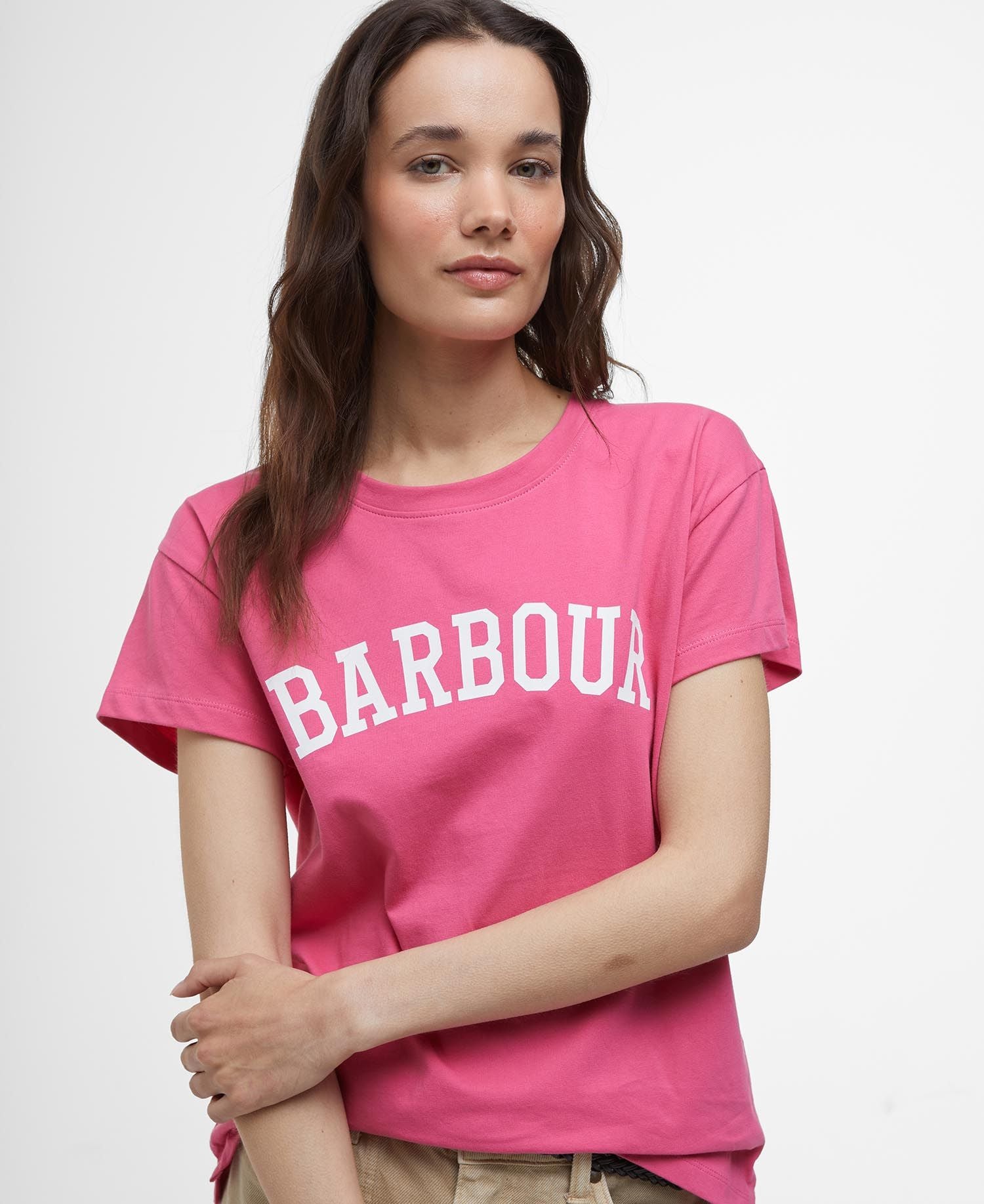 Barbour Northumberland Classic T-Shirt - Rose Pink